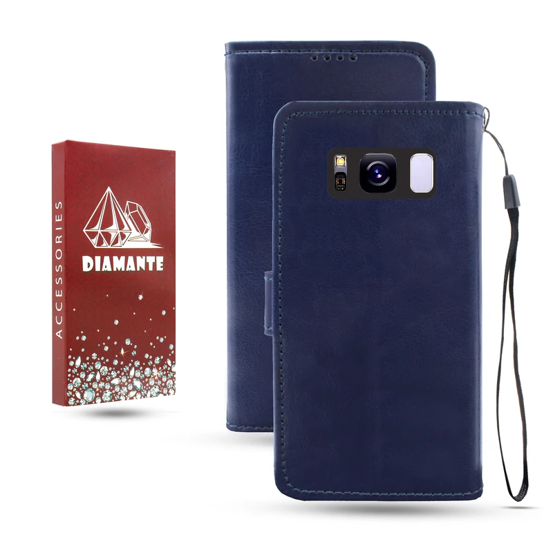 کیف کلاسوری دیامانته مدل Kif_Rd مناسب برای گوشی موبایل سامسونگ Galaxy S8 Plus به همراه بند آویز