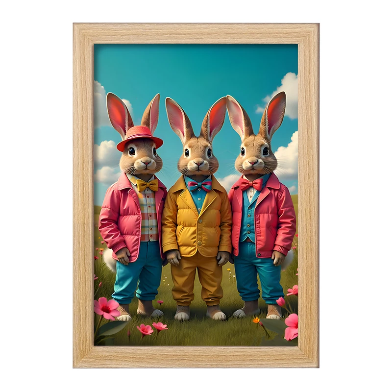 تابلو خندالو مدل خرگوش کد F9926