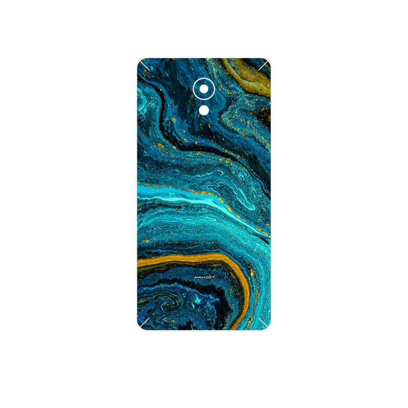 برچسب پوششی ماهوت مدل Turquoise marblewith golden streaks مناسب برای گوشی موبایل لنوو Vibe P2