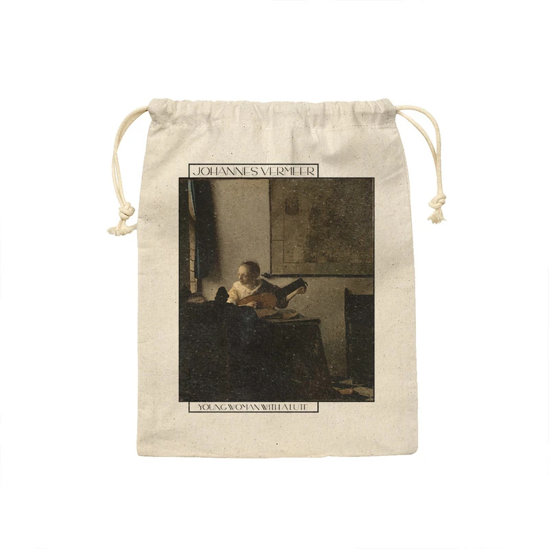 کیسه نان و سبزی ترمه طراحان ایده مدل زن جوان با عود از ورمر کد art0563 - S