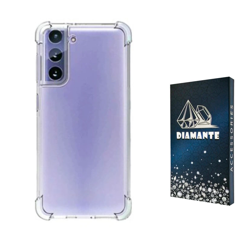  کاور دیامانته مدل shiny navy مناسب برای گوشی موبایل سامسونگ Galaxy S21