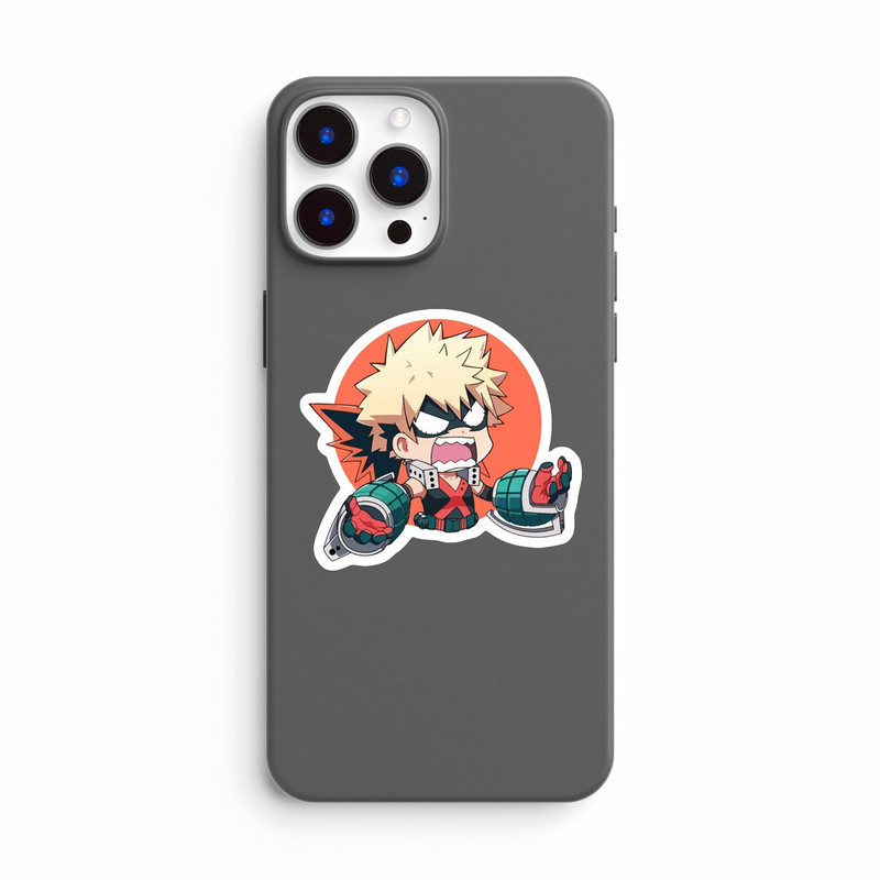 استیکر لپ تاپ و موبایل بووم طرح انیمه My Hero Academy مدل Bakugo Dynamito کد JD35