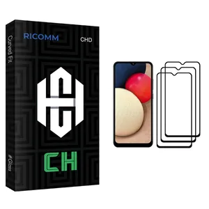 Ricomm CH glass Screen Protector For Samsung Galaxy A02s Pack Of 3