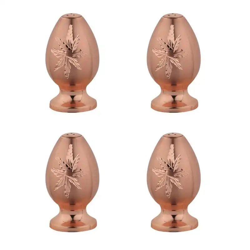 نمکدان مسی مدل الماس تراش کد TM بسته 4 عددی