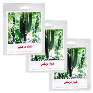 بذر خیار درختی گرین فارم کد 007 بسته 3 عددی 