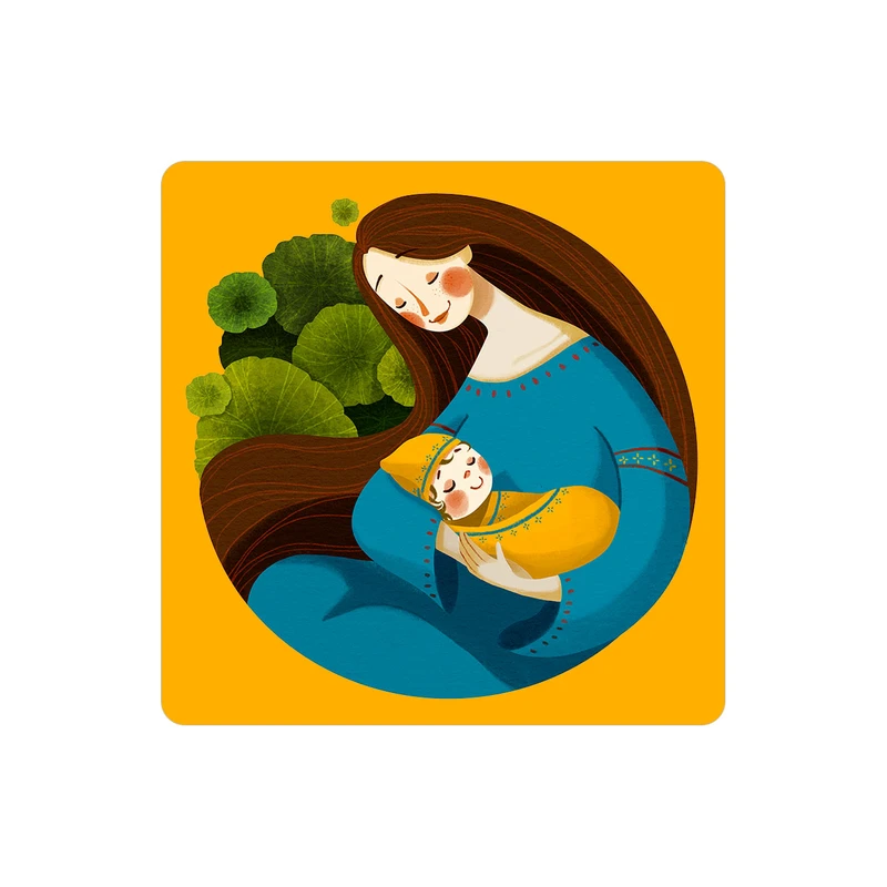 زیر لیوانی طرح مادر مدل MC1275