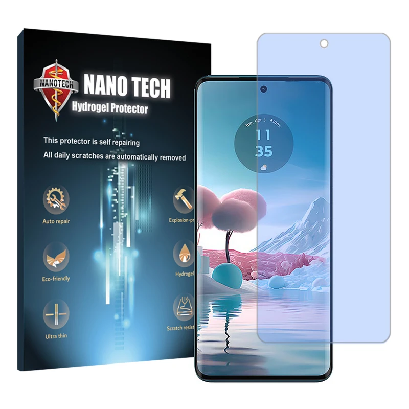 محافظ صفحه نمایش آنتی بلو نانو تک مدل Tough مناسب برای گوشی موبایل موتورولا Edge 40 Neo
