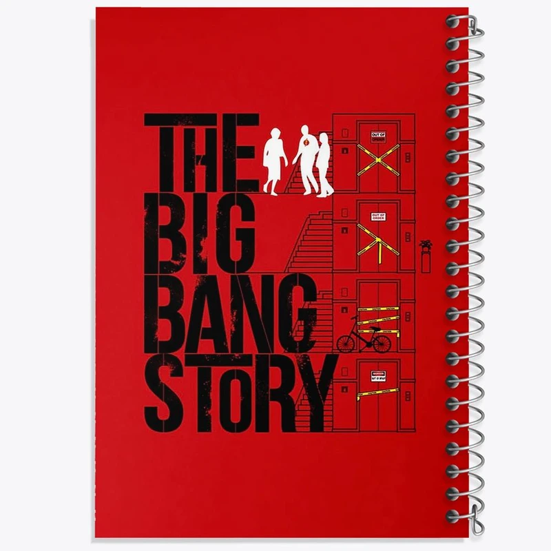 دفتر مشق 50 برگ خندالو مدل سریال تئوری بیگ بنگ The Big Bang Theory  کد 13311