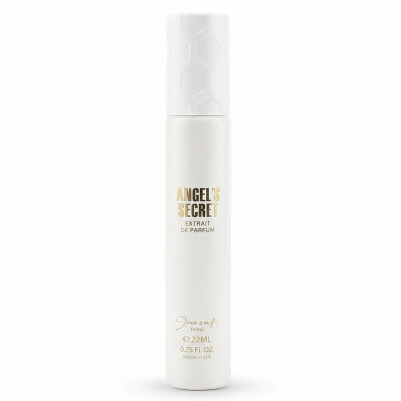عطر جیبی ژک ساف مدل ANGELS SECRET با رایحه گرم و شیرین حجم ۲۲ میلی لیتر