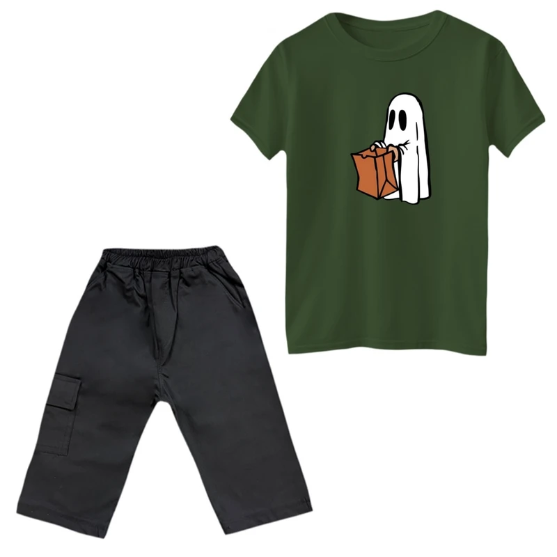 ست تی‌شرت و شلوارک پسرانه مدل روح