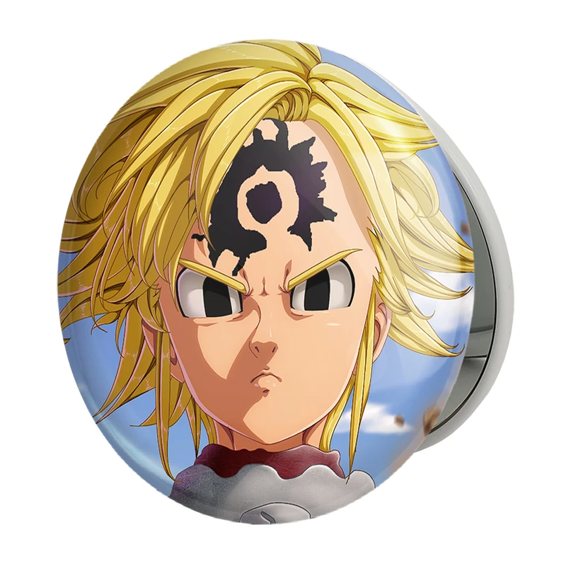 آینه جیبی خندالو طرح ملیوداس انیمه هفت گناه کبیره مدل تاشو کد 17556 