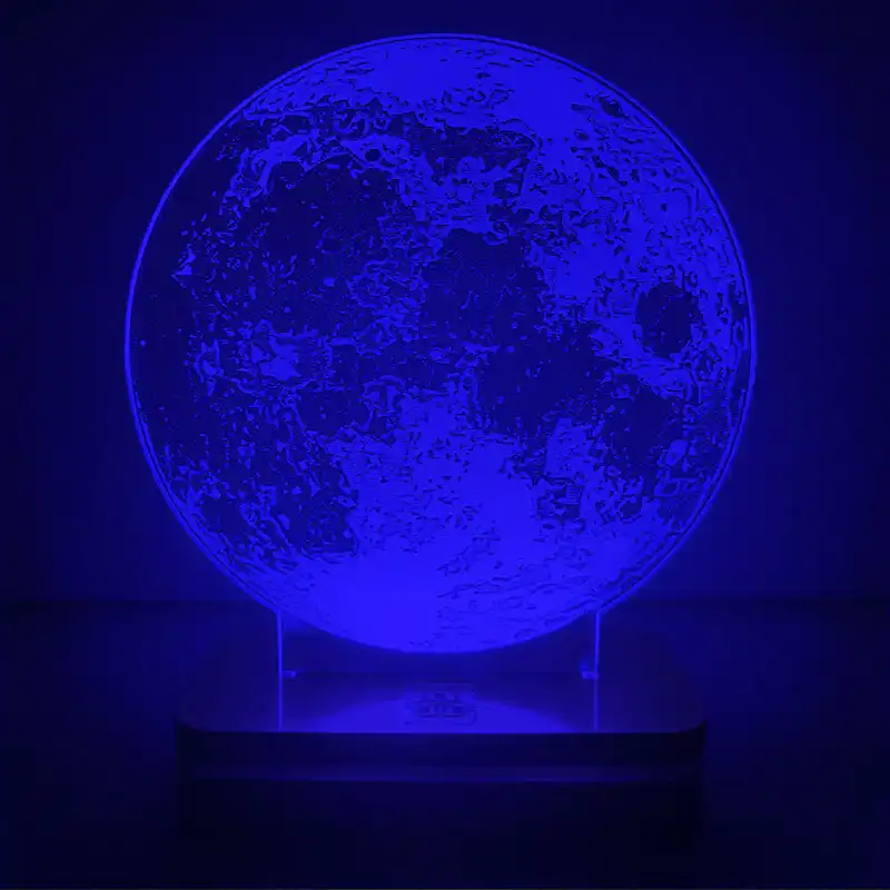 چراغ خواب طرح کره ماه مدل هفت رنگ