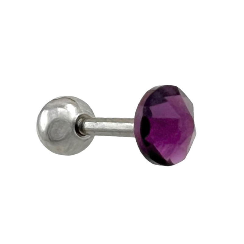 پیرسینگ گوش زنانه مدل تک نگین کد P4561 پیرسینگ گوش زنانه مدل تک نگین کد P4561