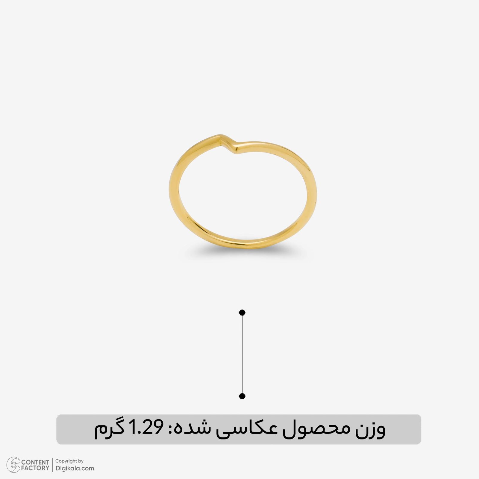 انگشتر طلا 18 عیار زنانه روبی آرت گالری مدل 329883 سایز 56 - - 5