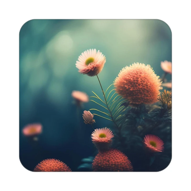 زیر لیوانی کاکتی طرح گل مدل mp16723