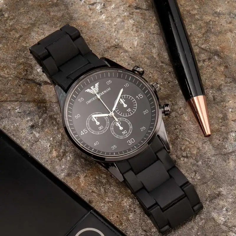 ست ساعت مچی عقربه ای زنانه و مردانه مدل تک موتور 011