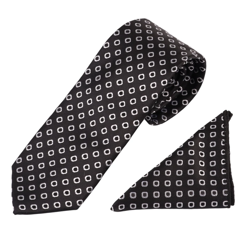 ست کراوات و دستمال جیب مردانه نسن مدل V19