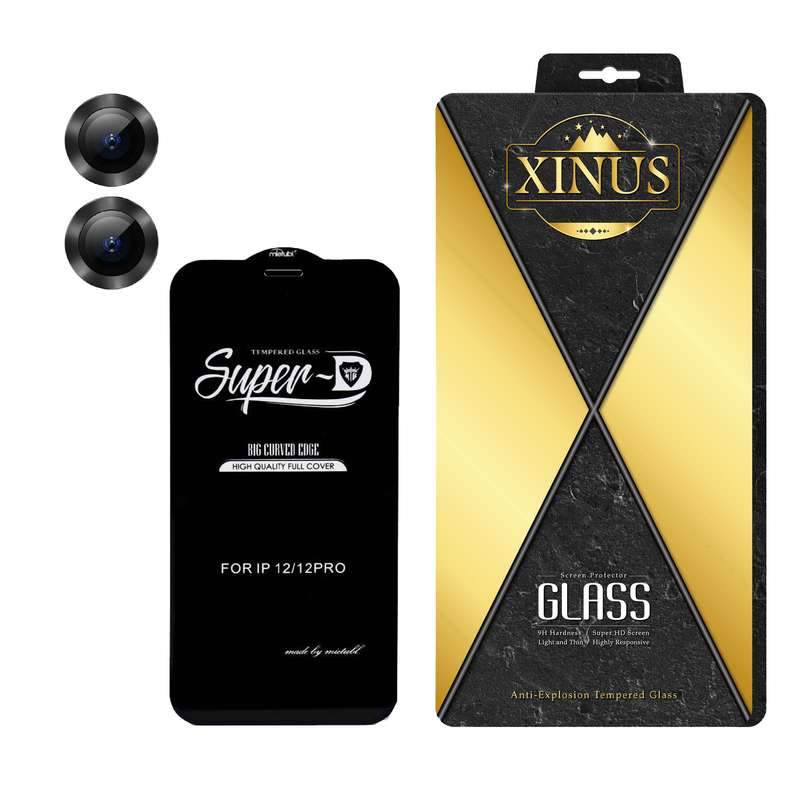 محافظ لنز دوربین ژینوس مدل 2S-RING مناسب برای گوشی موبایل اپل iPhone 11 به همراه محافظ صفحه نمایش