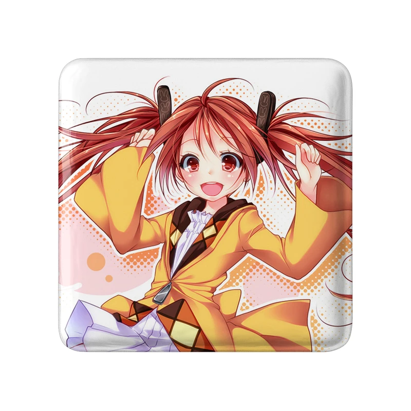 پیکسل خندالو طرح انجو انیمه گلوله سیاه مدل مربعی کد 35822