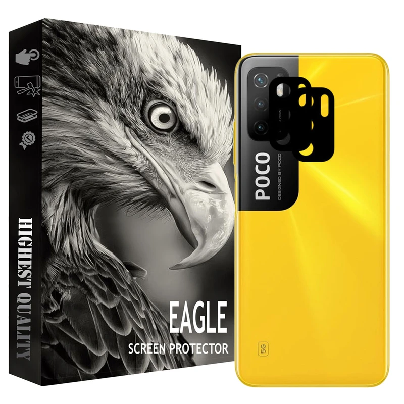 محافظ لنز دوربین ایگل مدل LEL02 مناسب برای گوشی موبایل شیائومی Poco M3 Pro بسته دو عددی