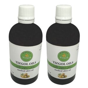 روغن زیتون طبی تیزگل مدل 005 حجم 200 میلی لیتر بسته 2 عددی