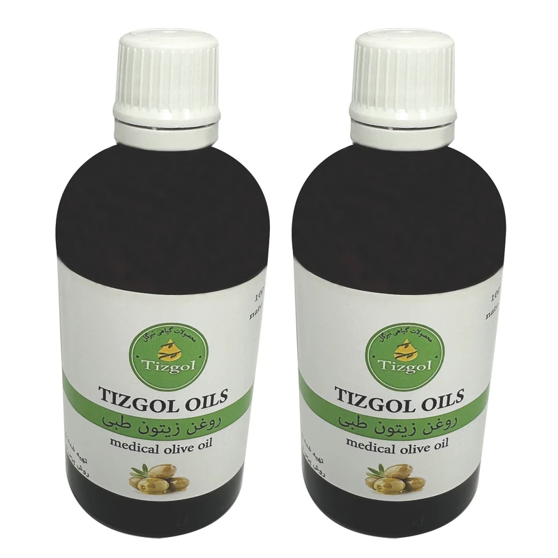 روغن زیتون طبی تیزگل مدل 005 حجم 200 میلی لیتر بسته 2 عددی