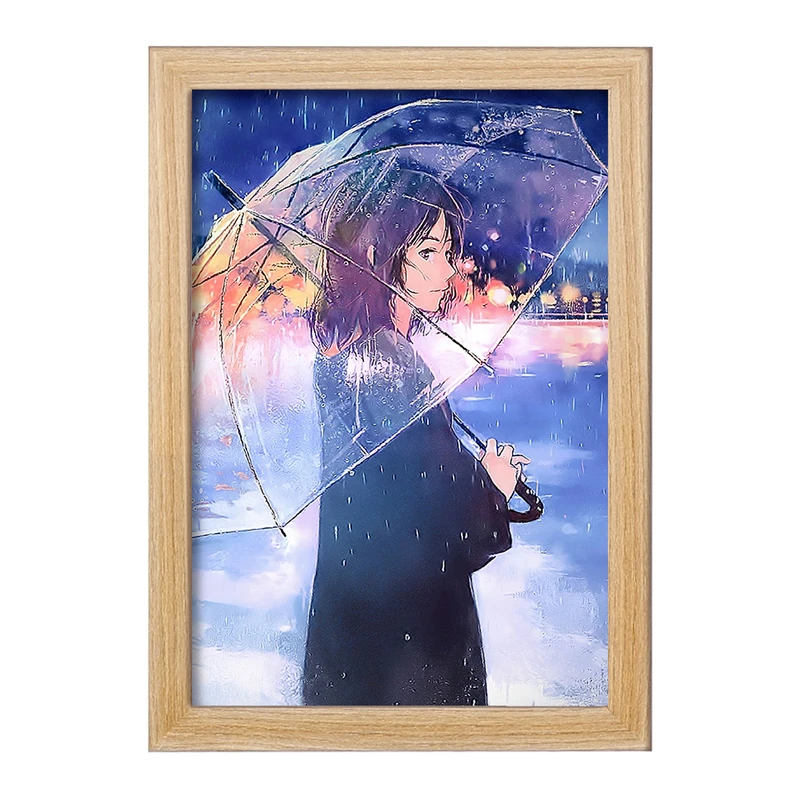 تابلو خندالو مدل میتسویا میامیزو انیمه یورنیم Your Name  کد 16268