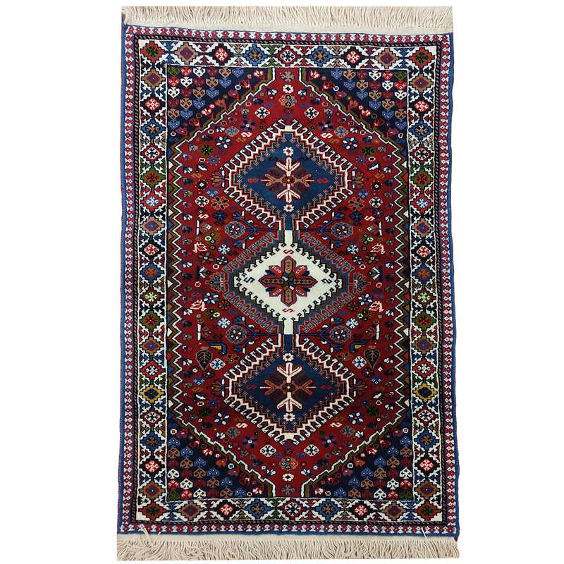 فرش دستبافت یک و نیم متری مدل یلمه کد 302