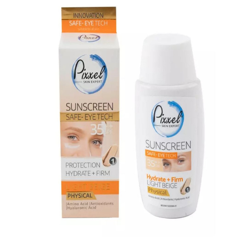 کرم ضد آفتاب رنگی پیکسل SPF 35 مدل physical مناسب انواع پوست حجم 50 میلیلیتر کرم ضد آفتاب رنگی پیکسل SPF 35 مدل physical مناسب انواع پوست حجم 50 میلیلیتر