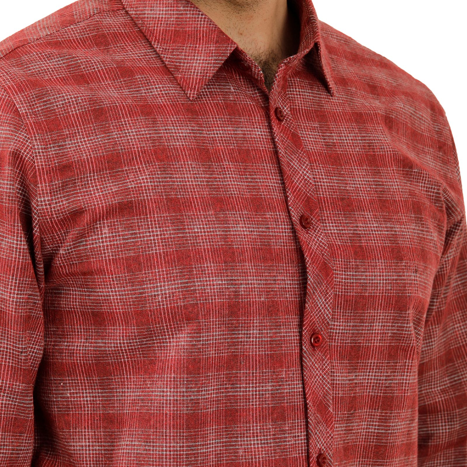 پیراهن آستین بلند مردانه پاتن جامه مدل پشمی 102721020232307 -  - 4