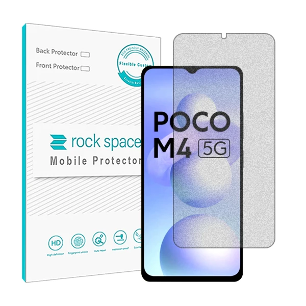 محافظ صفحه نمایش مات راک اسپیس مدل HyMTT مناسب برای گوشی موبایل شیائومی Poco M4 5G