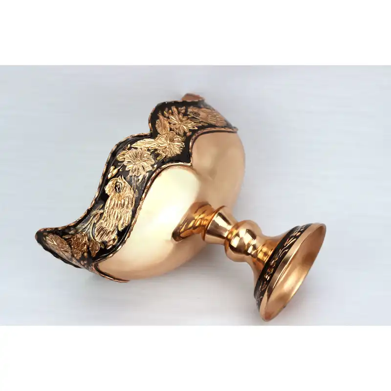 شکلات خوری مسی مدل کشکول الماس تراش کد k101