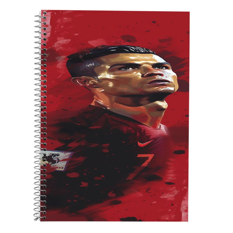 دفتر زبان 50 برگ مدوپد مدل سه خط طرح رونالدو ronaldo کد DF13486