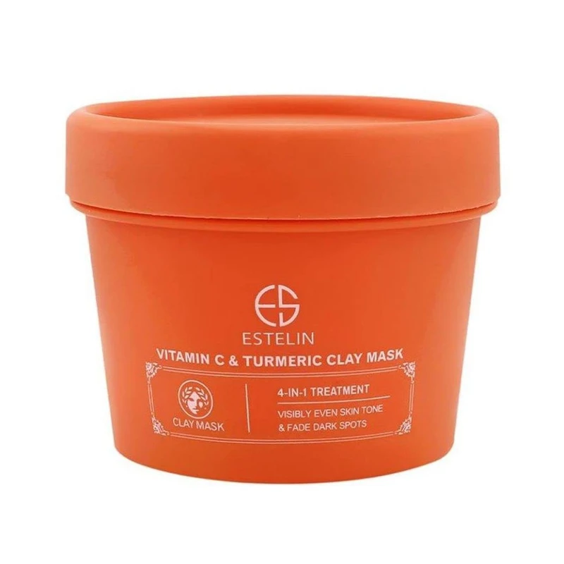 ماسک صورت استیلن مدل خاک رس زردچوبه مناسب برای انواع پوست وزن 100 گرم 