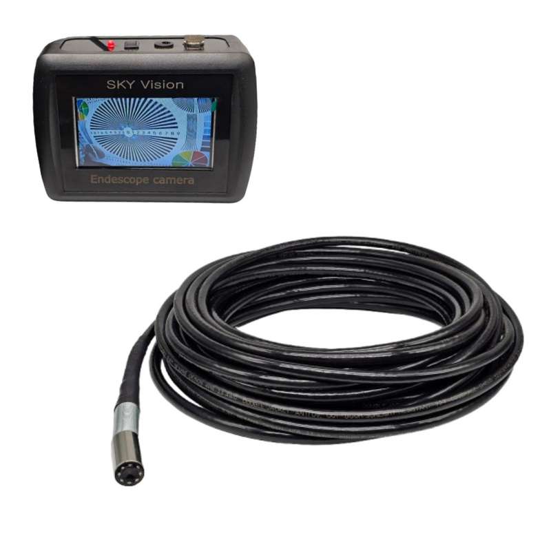 دوربین آندوسکوپی صنعتی اسکای ویژن مدل 15m به همراه مانیتور مخصوص