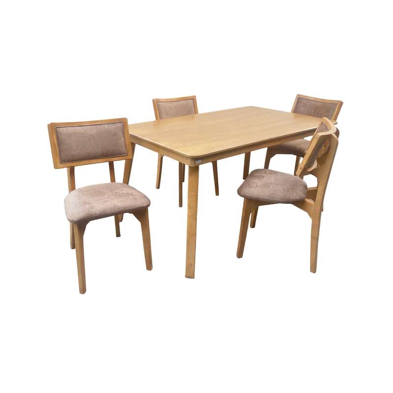 میز و صندلی ناهارخوری چهار نفره گالری چوب آشنایی مدل Khod-afra-lux4