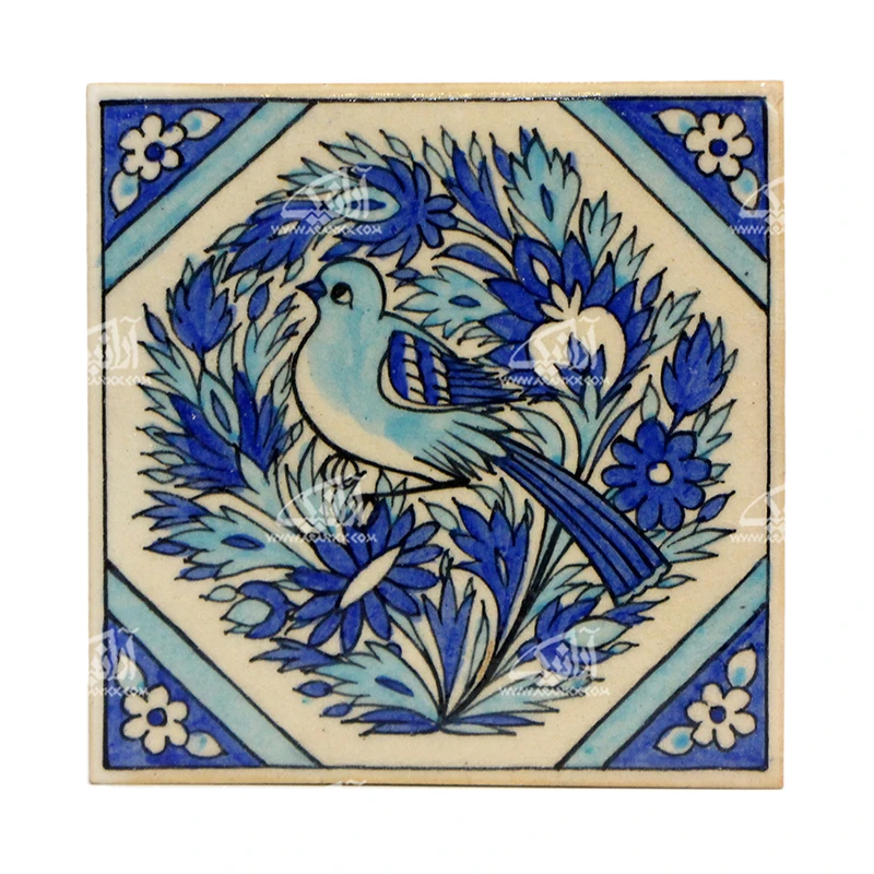 کاشی هفت رنگ‏ ‏‏طرح ‏گل و مرغ‏ مدل 1118800002