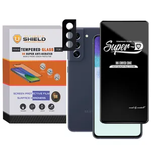 محافظ لنز دوربین آلتیمیت شیلد مدل 3D-USD مناسب برای گوشی موبایل سامسونگ Galaxy S21 FE 5G به همراه محافظ صفحه نمایش
