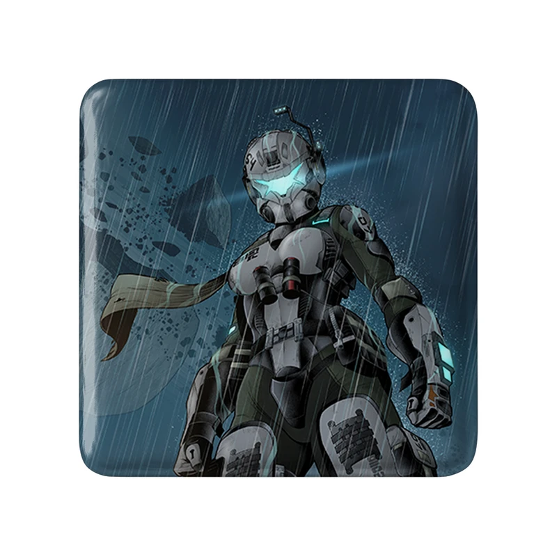 مگنت خندالو طرح بازی تایتان فال (Titanfall) مدل مربعی کد 32596