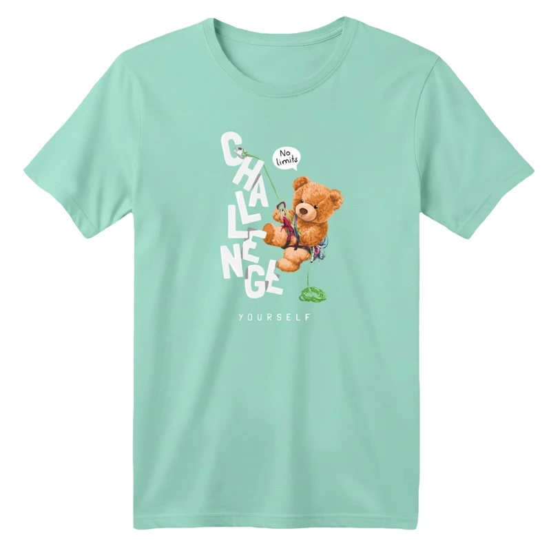 تی شرت آستین کوتاه بچگانه مدل تدی چالش