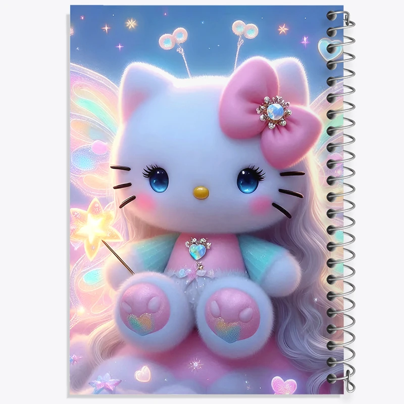 دفتر مشق 100 برگ خندالو طرح هلو کیتی (Hello Kitty) کد F6068