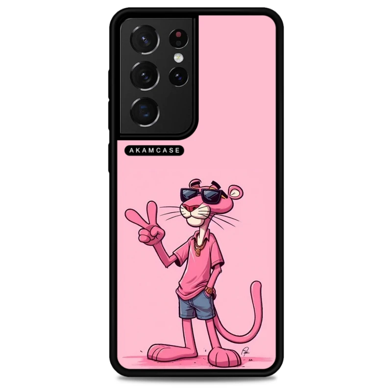 کاور آکام مدل AMC-WSGS21U-PINK PANTHER10 مناسب برای گوشی موبایل سامسونگ Galaxy S21 Ultra