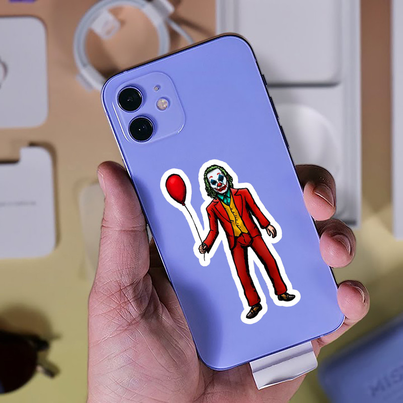 استیکر لپ تاپ پیکسل میکسل مدل جوکر بادکنکی