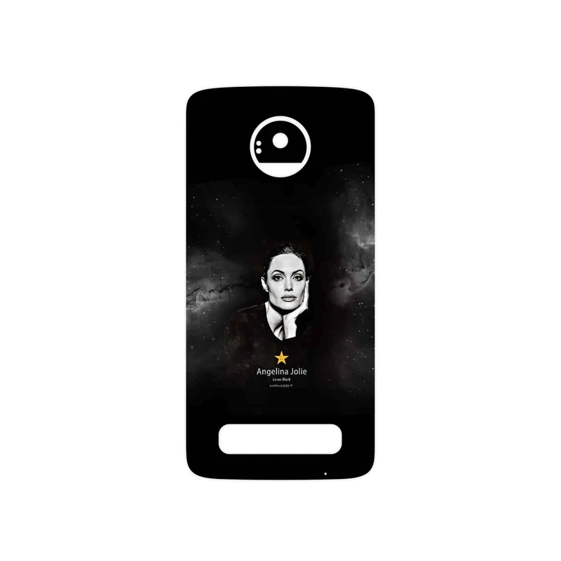برچسب پوششی ماهوت مدل Angelina Jolie مناسب برای گوشی موبایل موتورولا Moto Z Play