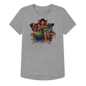 تی شرت آستین کوتاه پسرانه مدل داستان اسباب بازی ها کد Z44 رنگ طوسی