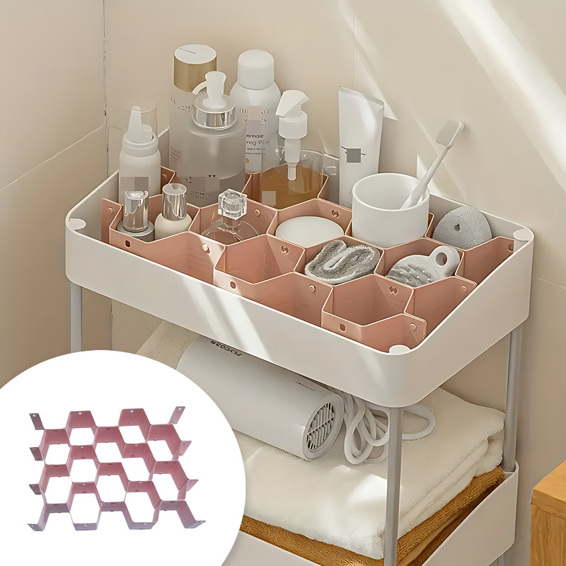 تقسیم کننده کشو طرح لانه زنبوری بسته 6 عددی