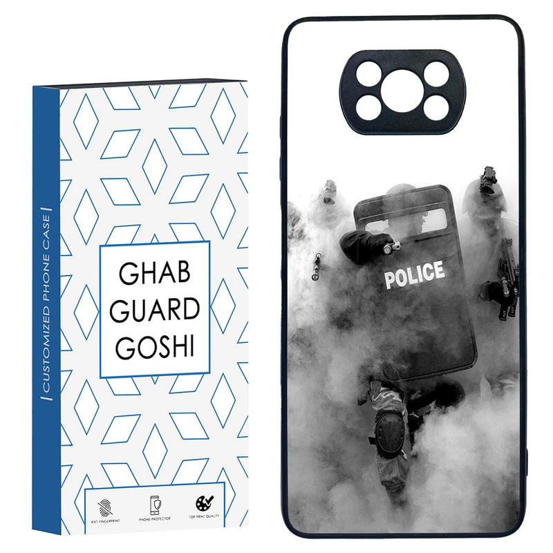 کاور قاب گارد گوشی طرح police کد TPU-136 مناسب برای گوشی موبایل شیائومی POCO X3 / X3 PRO / X3 NFC