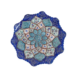 بشقاب میناکاری مسی کد 20