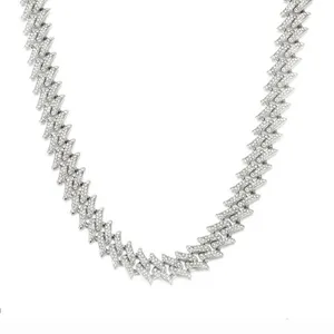 گردنبند مردانه مدل فول نگین 