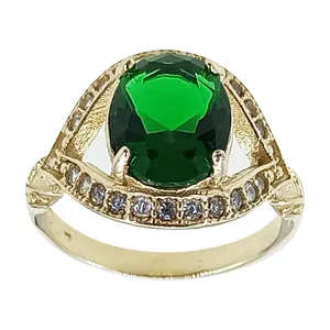 انگشتر زنانه سلین کالا مدل زمرد کد ce-As133